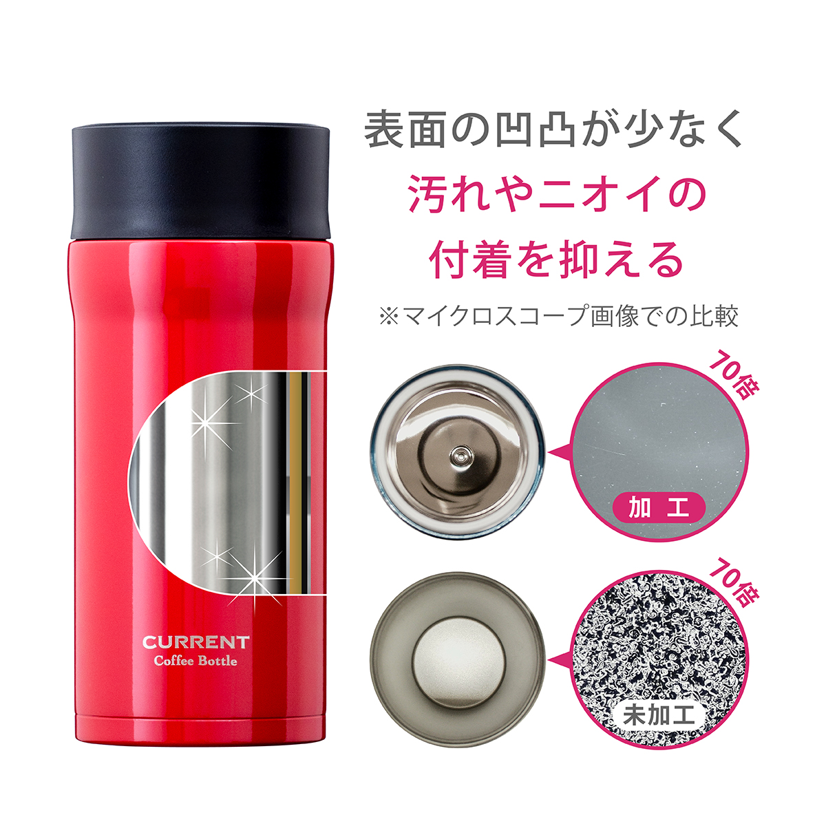 Current コーヒーマグボトル 350ml オレンジ 株式会社アトラス