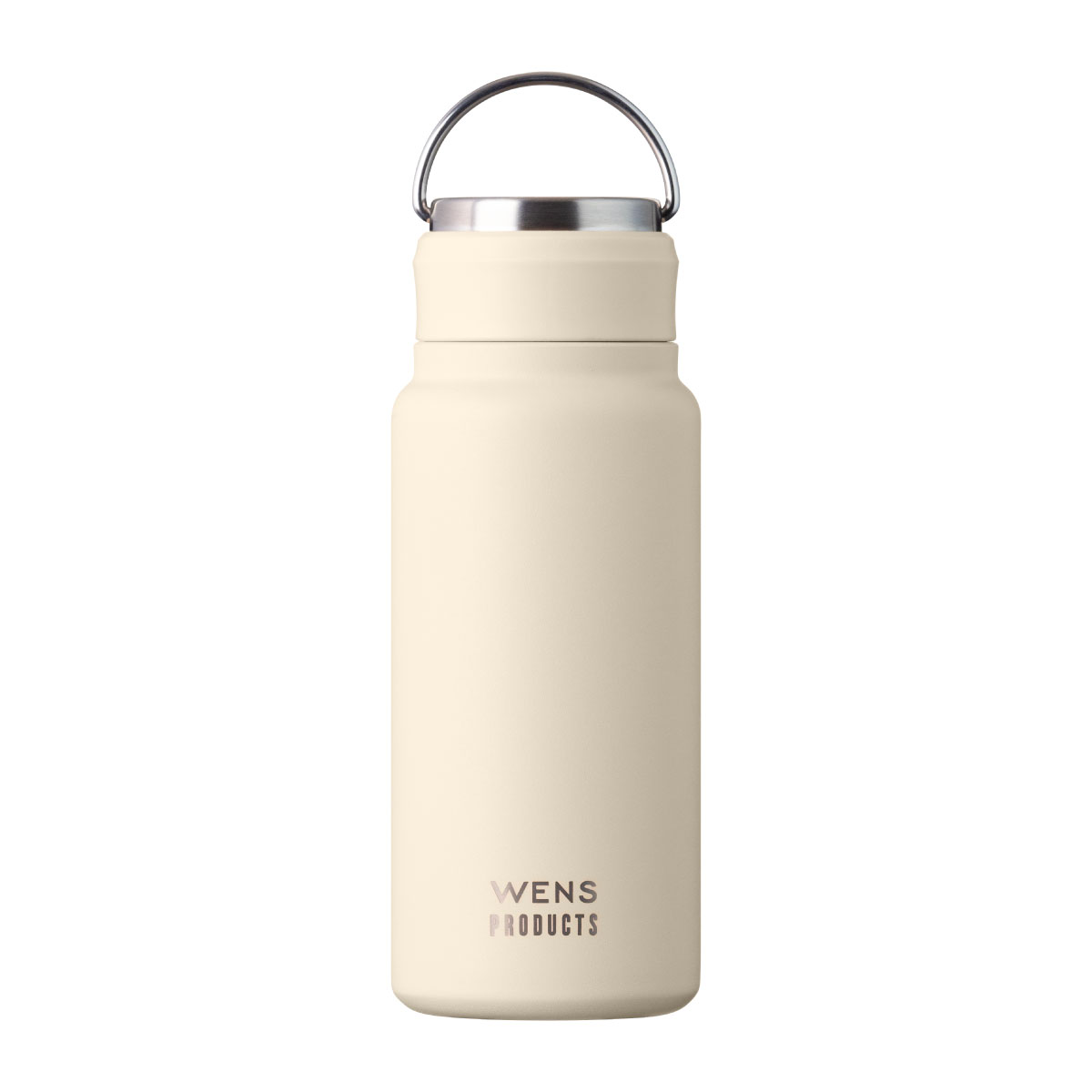 Wens ハンドル付きシームレススクリューボトル 530ml ベージュ image01